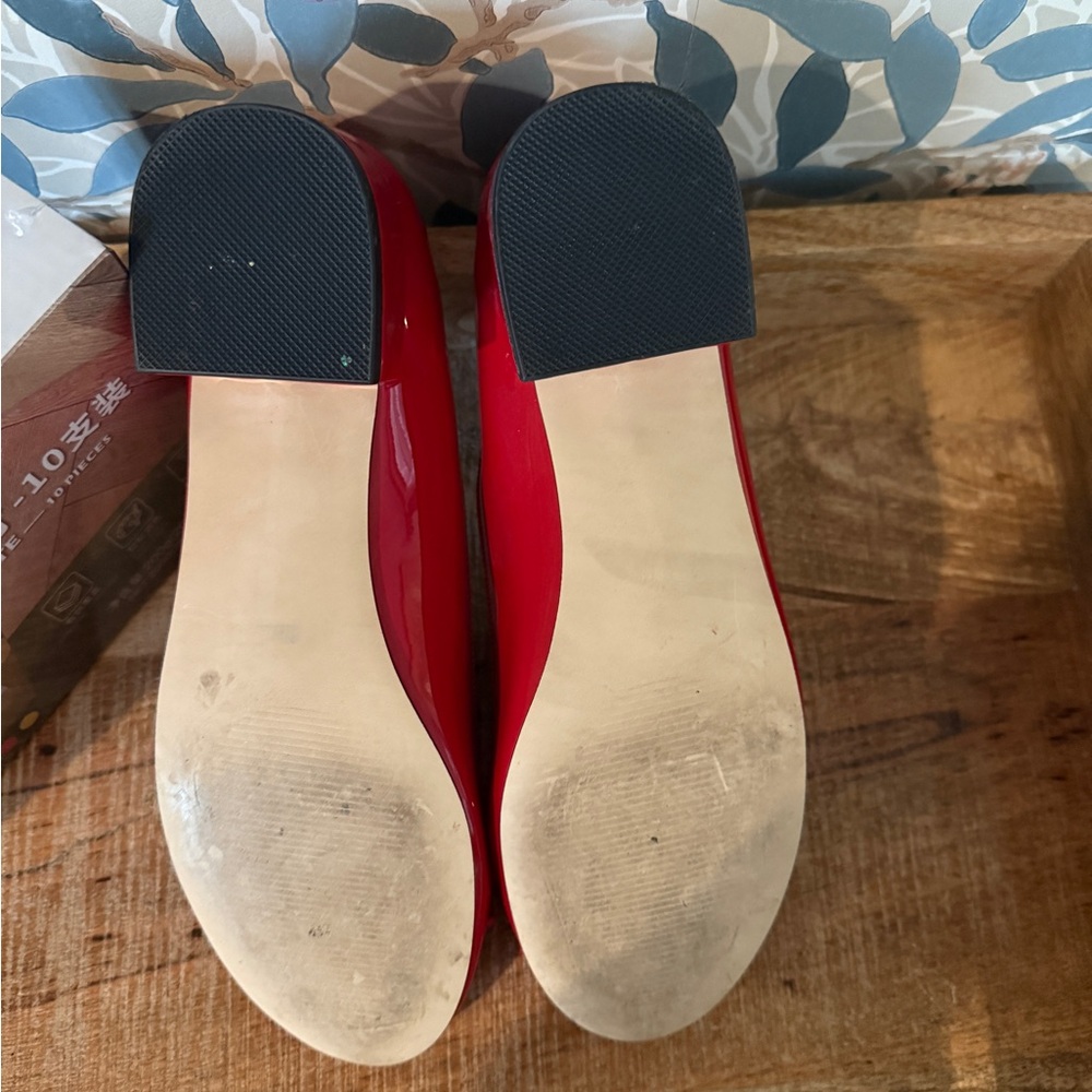 Steve Madden Cherish Red Ballerina Flats - Picture 3 of 4